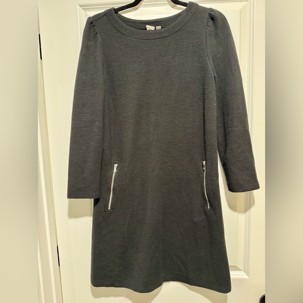 GAP Black Zippered Pocket Dress